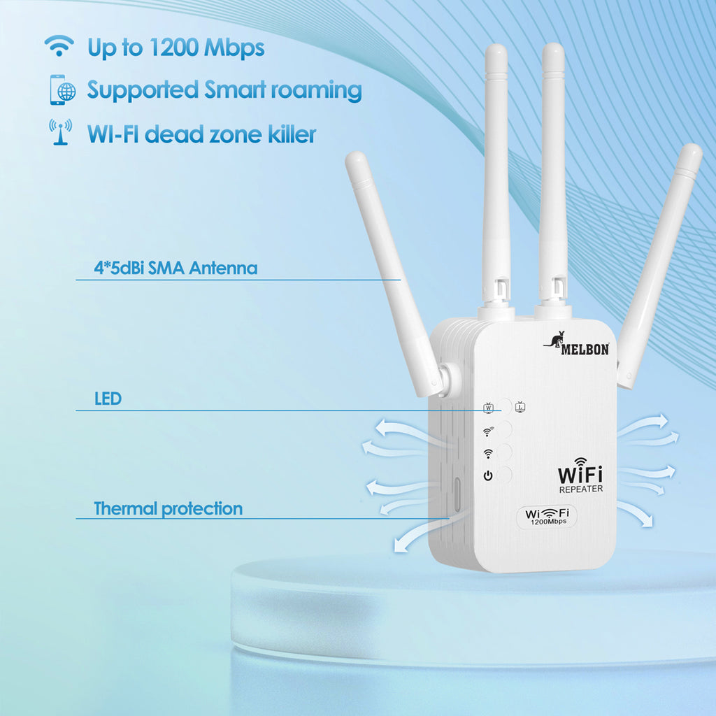 Punnk Funnk® Enhance Your WiFi Coverage and Signal Strength with Our WiFi Repeater | Stay Connected Anywhere in Your Home | Get Faster and More Reliable Internet Connection.