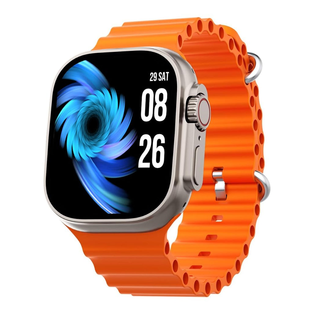 Melbon T800 Smart Watch 1.83" HD Display Bluetooth Calling Multi Sports Mode Smartwatch for Men & Women-Orange