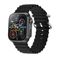 Melbon Ultra T10 Smartwatch with Wireless Charging | 2.09" Infinite Display | Bluetooth 5.3 | Low Power Accelerometer | Android and iOS Support for Men & Women Smart Watch(Black)