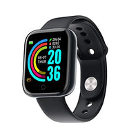 Melbon Y68 Smartwatch for Android iOS, Activity Tracker Activity Tracker Smart Watch for Men & Women-Black