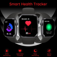 Melbon T800 Smart Watch  HD 1.83" Display Bluetooth Calling Multi Sports Mode Smartwatch for Men & Women-Black