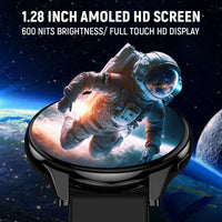 Melbon Active 2 Smart Watch 1.3" Screen 360*360 AMOLED Display Bluetooth Calling Touch Smartwatch-Peah