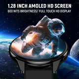 Melbon Active 2 Smart Watch 1.3" Screen 360*360 AMOLED Display Bluetooth Calling Touch Smartwatch-Peah