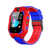 PunnkFunnk Kids Smartwatch LBS Location Tracking Voice Calling Remote Monitoring Geo-Fencing Function Smart Watch-Red