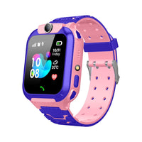 PunnkFunnk Kids Smartwatch LBS Location Tracking Voice Calling Remote Monitoring Geo-Fencing Function Smart Watch-Pink