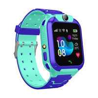 PunnkFunnk Kids Smartwatch LBS Location Tracking Voice Calling Remote Monitoring Geo-Fencing Function Smart Watch-Blue