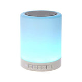 MELBON Touch Bedside Lamp with Bluetooth Speaker, Table Night Light 3 Touch Dimmable Modes and 7 Colors to Switch, Birthday Gift for Women Men Teens Kids