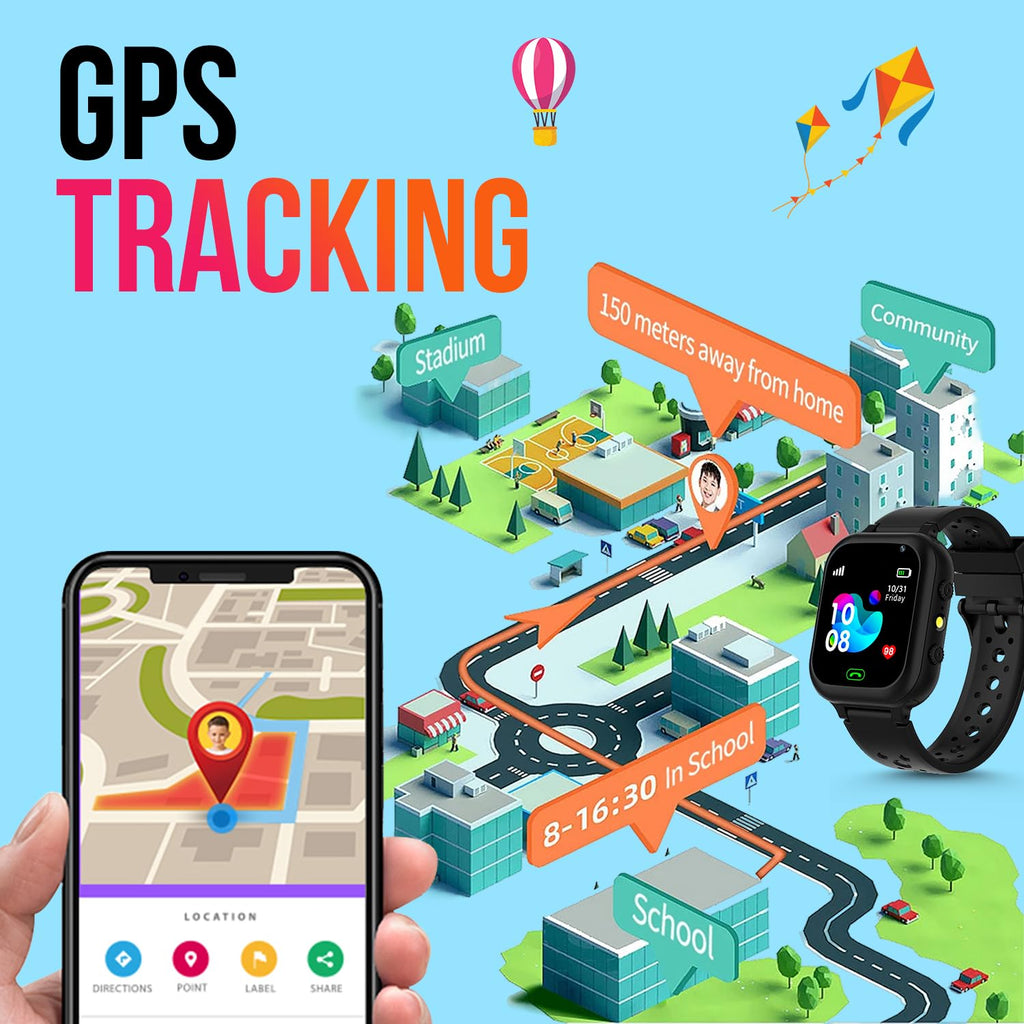 Melbon Newly Launched Smartwatch 1.44" TFT Display 4G Sim Card  & IP67 Waterproof Smart Watch for Men & Women-Black