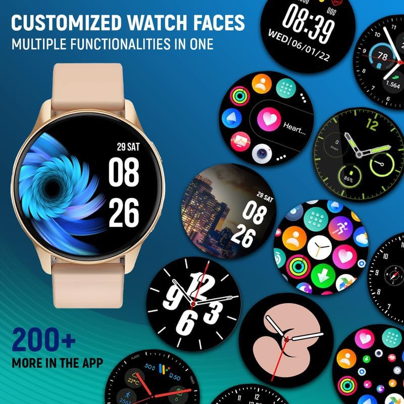 Melbon Active 2 Smart Watch 1.3" Screen 360*360 AMOLED Display Bluetooth Calling Touch Smartwatch-Peah