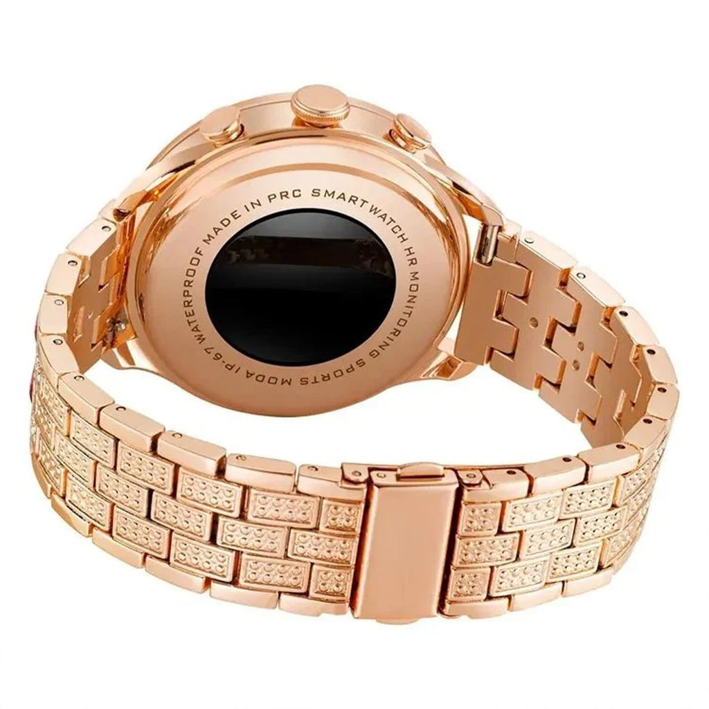 Melbon GEN 12 Smart Watch Bluetooth Calling, 1.3" AMOLED Display Smartwatch for Women & Girls-Red