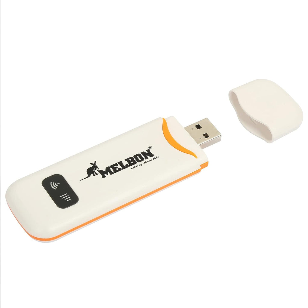 Melbon 4G LTE Wireless USB Dongle Stick with All SIM Network Support-White