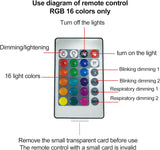 Melbon Galaxy Light with Remote Control 16 Colors Dimmable Wave Sensory Light Creative Night Lamp