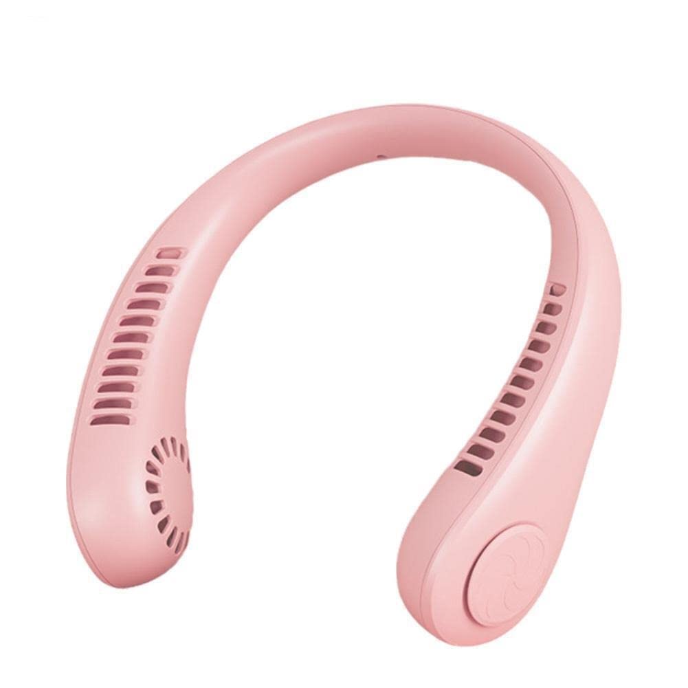Melbon Portable Neck Fan, Hands Free Bladeless Fan, 4000 mAh Battery Operated USB Rechargeable Wearable Neck Fan, Headphone Design Personal Cooling Fan, 3 Speeds