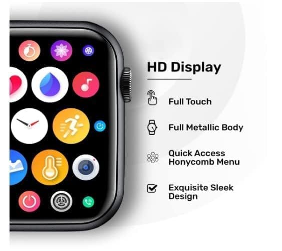 Melbon T55 Smartwatch with Bluetooth Calling Waterproof 1.54" HD Display Bluetooth Calling Smart Watch (Black)