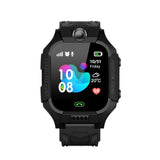 PunnkFunnk Kids Smartwatch LBS Location Tracking Voice Calling Remote Monitoring Geo-Fencing Function Smart Watch-Black
