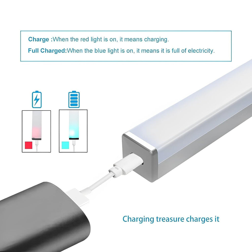 Melbon 14 LED, 21 CM Motion Sensor, Rechargeable Battery Light Stick Smart LED Lights