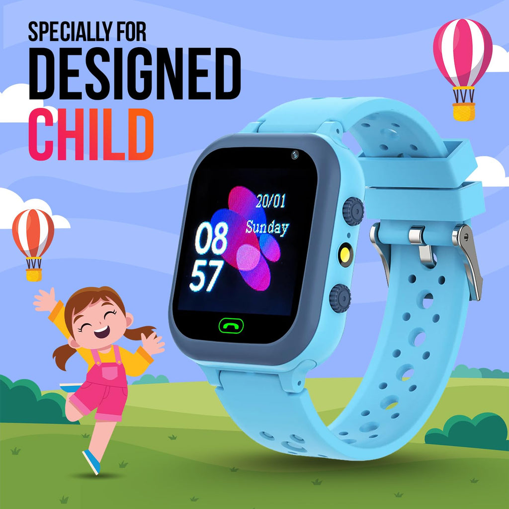Melbon Newly Launched Smartwatch 1.44" TFT Display 4G Sim Card  & IP67 Waterproof Smart Watch for Men & Women-Blue