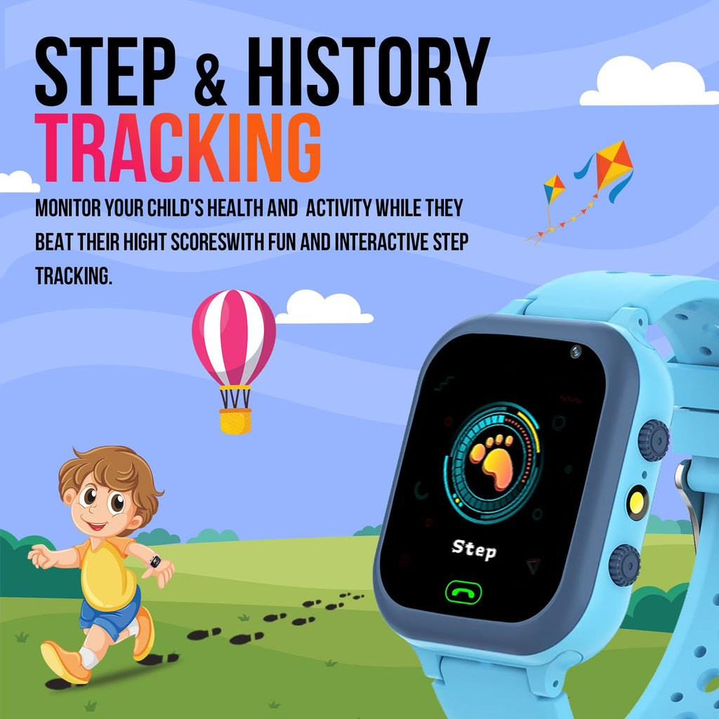 Melbon Newly Launched Smartwatch 1.44" TFT Display 4G Sim Card  & IP67 Waterproof Smart Watch for Men & Women-Blue