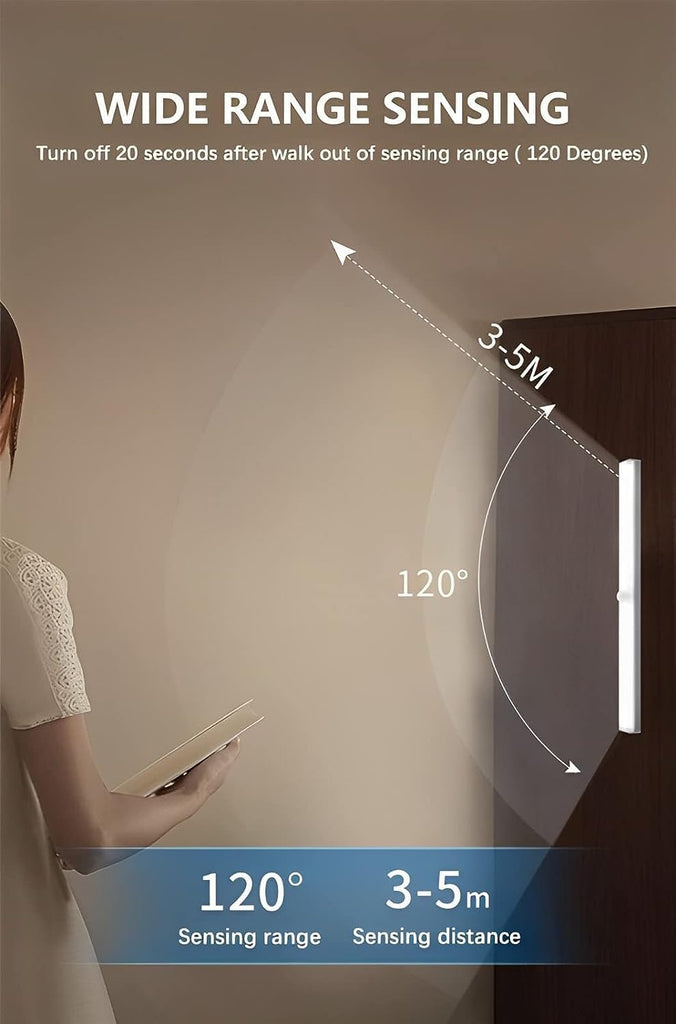 Melbon 14 LED, 21 CM Motion Sensor, Rechargeable Battery Light Stick Smart LED Lights