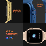 MELBON 10 in 1 Ultra Smart Watch with HD 1.83" Display Bluetooth Calling H20 Smartwatch for Men & Women