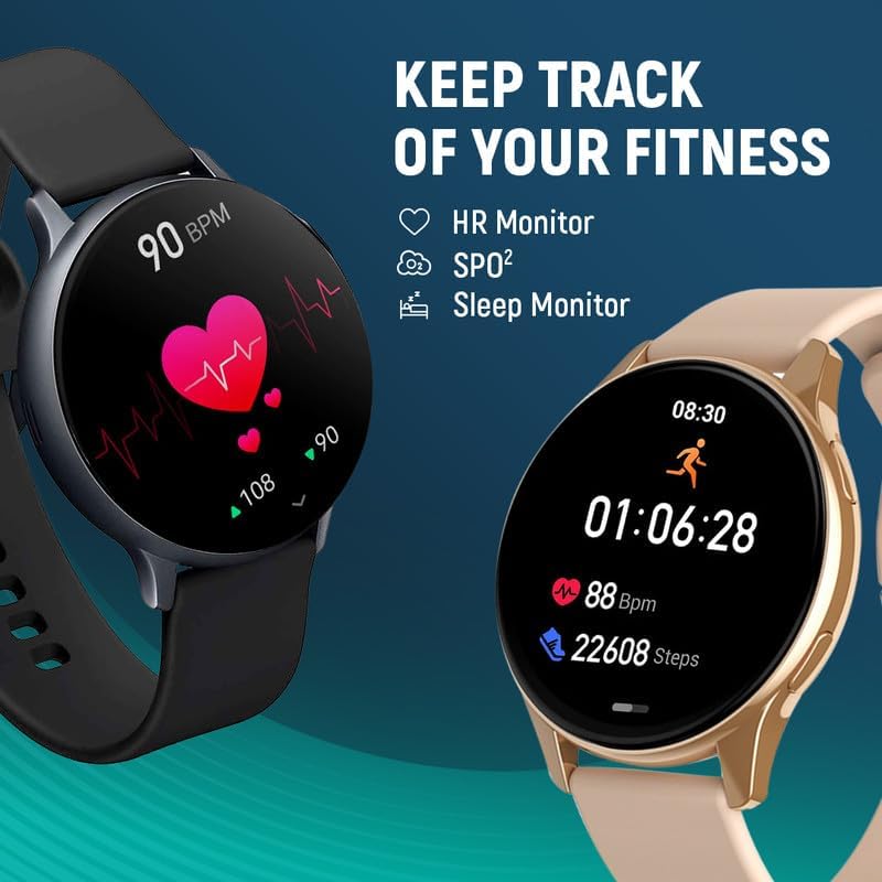 Melbon Active 2 Smart Watch 1.3" Screen 360*360 AMOLED Display Bluetooth Calling Touch Smartwatch-Peah