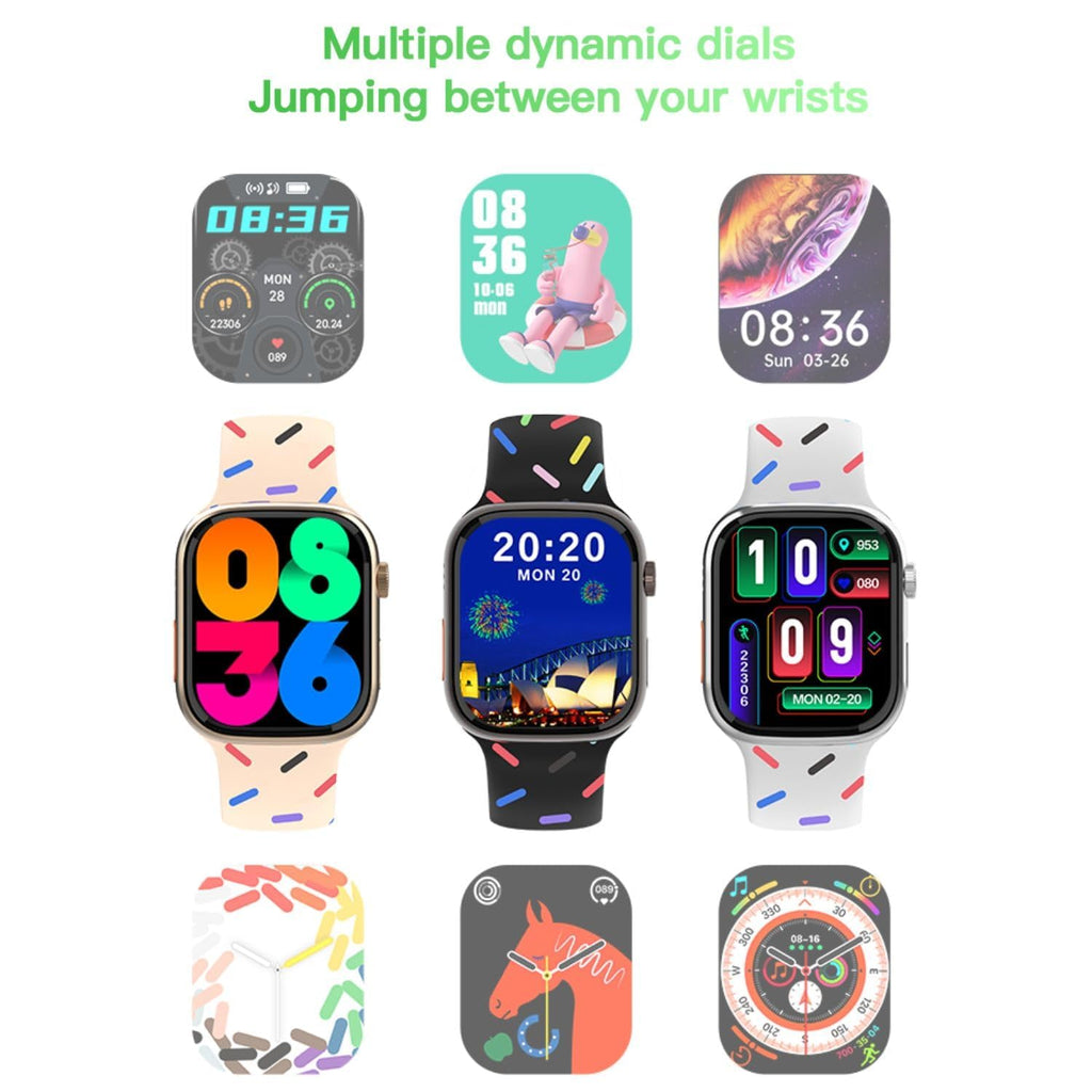 Melbon T20 PROMAX Bluetooth Calling Smartwatch Big 2.09” Infinity HD Display Smart Watch-Black