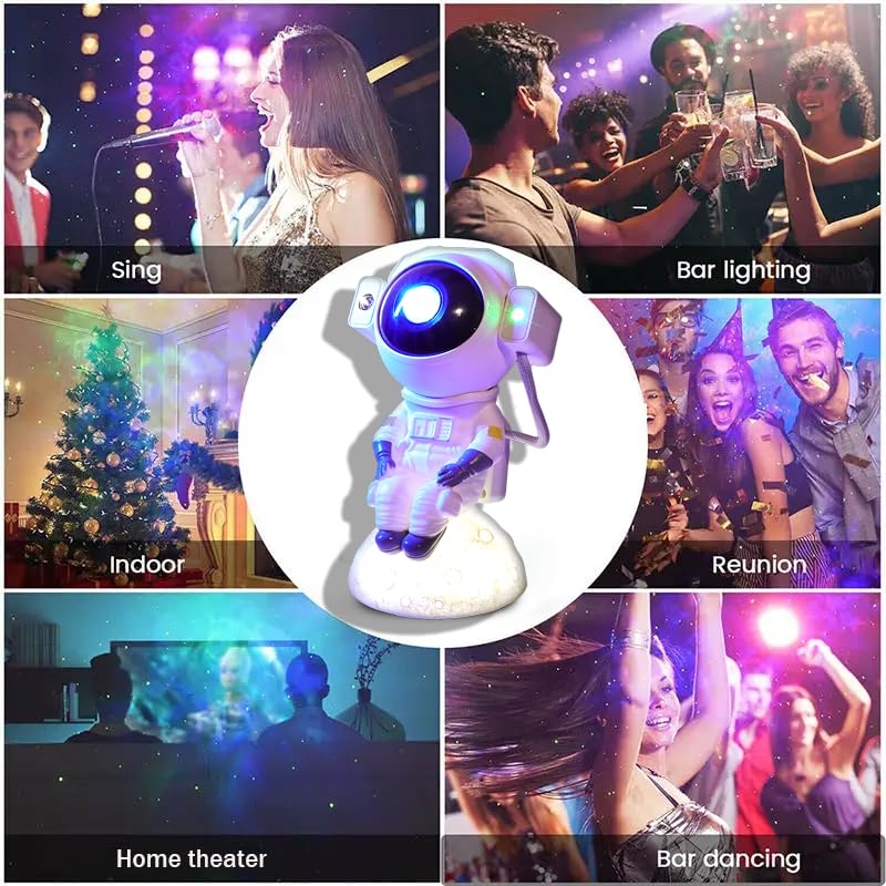 GAMESIR Astronaut Galaxy Projector: Immerse in the Marvels of the Universe with Music Sync, Remote Control, Timer Off Bluetooth Speaker