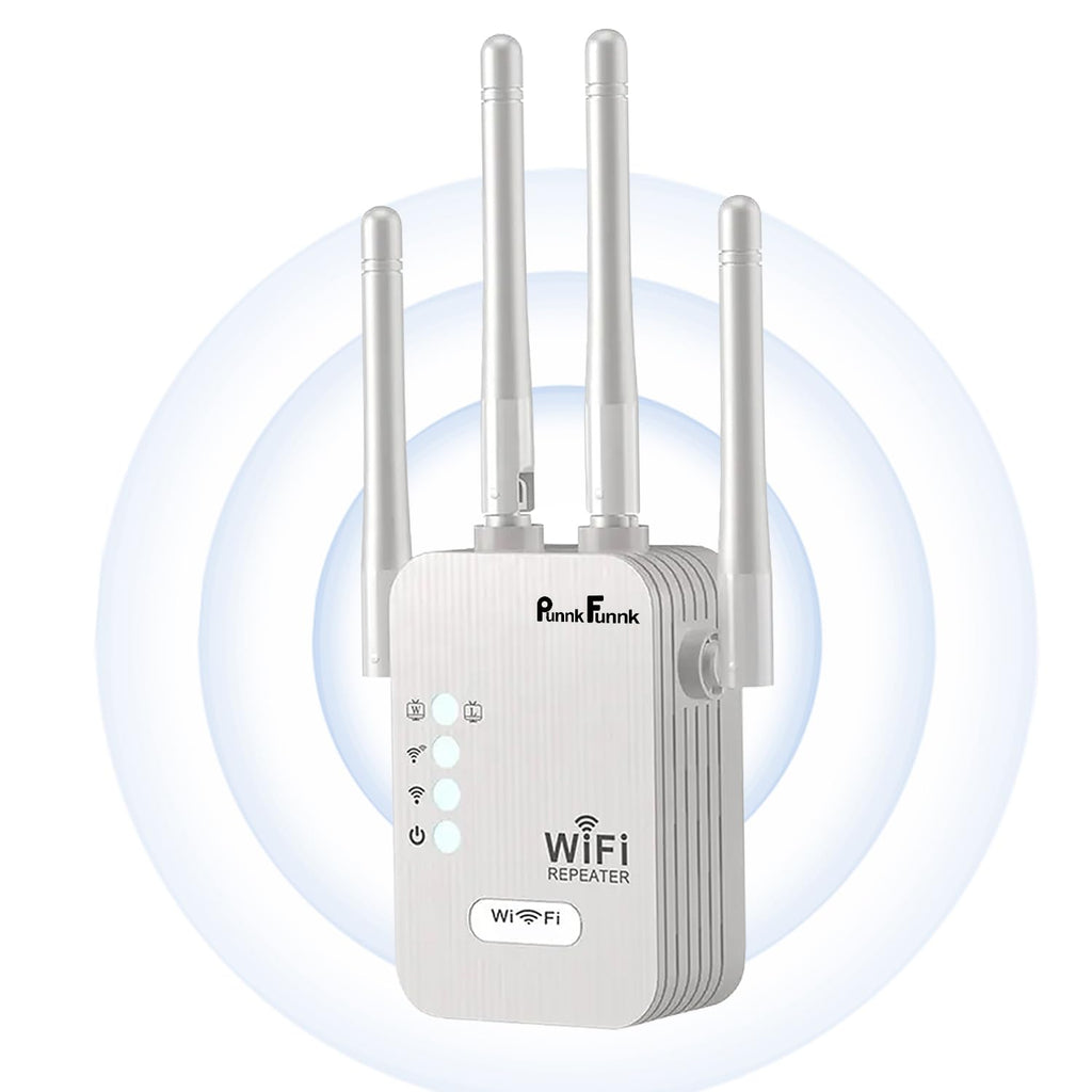 Punnk Funnk® Enhance Your WiFi Coverage and Signal Strength with Our WiFi Repeater | Stay Connected Anywhere in Your Home | Get Faster and More Reliable Internet Connection.
