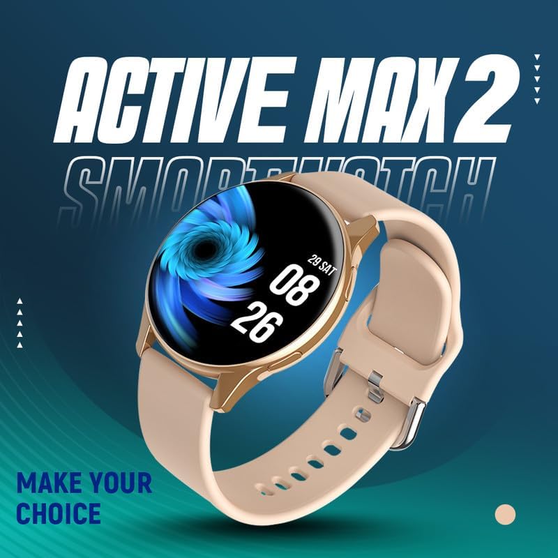 Melbon Active 2 Smart Watch 1.3" Screen 360*360 AMOLED Display Bluetooth Calling Touch Smartwatch-Peah