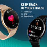 Melbon Active 2 Smart Watch 1.3" Screen 360*360 AMOLED Display Bluetooth Calling Touch Smartwatch-Black