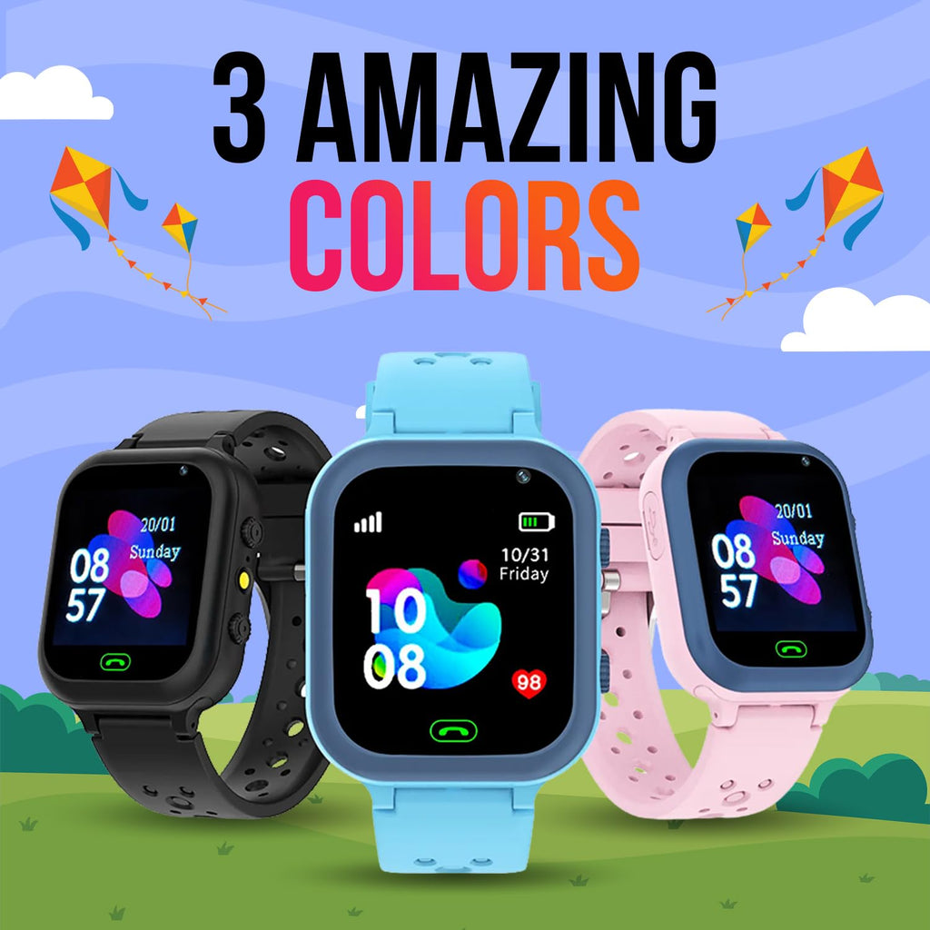 Melbon Newly Launched Smartwatch 1.44" TFT Display 4G Sim Card  & IP67 Waterproof Smart Watch for Men & Women-Black
