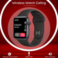 Melbon T800 Smart Watch  HD 1.83" Display Bluetooth Calling Multi Sports Mode Smartwatch for Men & Women-Black