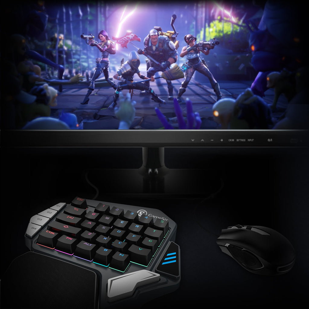 GameSir Z1 Kailh One-Handed Wireless Bluetooth Mechanical Mini Gaming Keyboard for PUBG