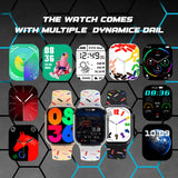 Melbon T30 Ultra Bluetooth Calling Smartwatch Big 2.01” Infinity Display Smart Watch for Men & Women(Gold)