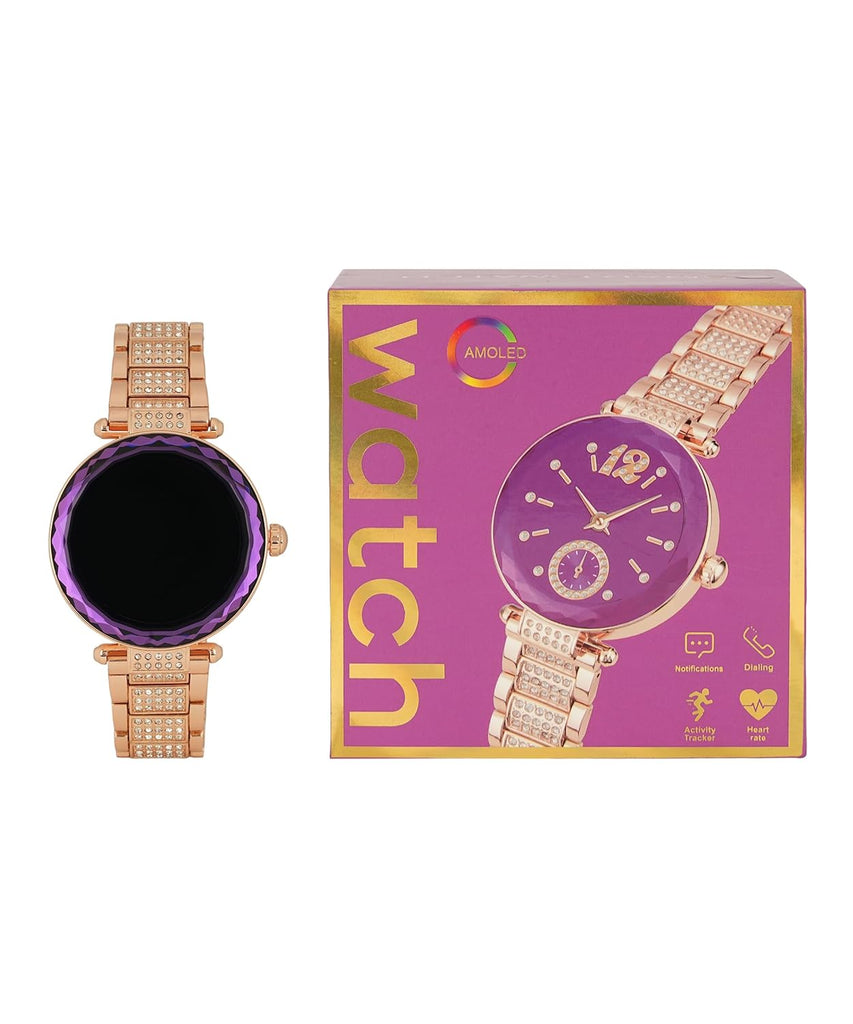 GameSir GEN 17 Smart Watch Bluetooth Calling, AMOLED Display Smartwatch for Women & Girls-Purple