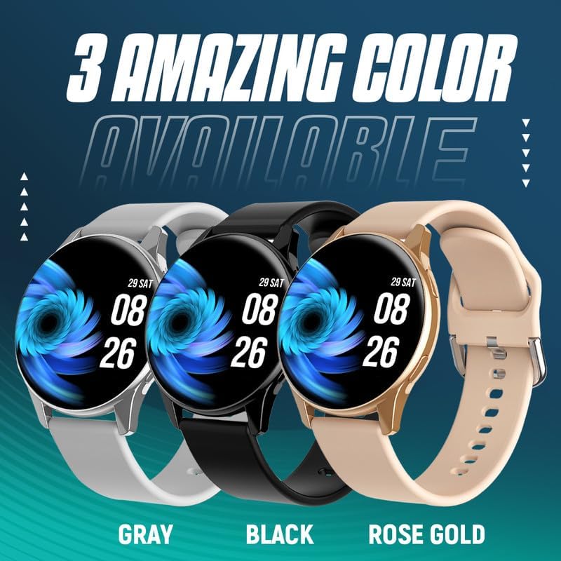 Melbon Active 2 Smart Watch 1.3" Screen 360*360 AMOLED Display Bluetooth Calling Touch Smartwatch-Peah