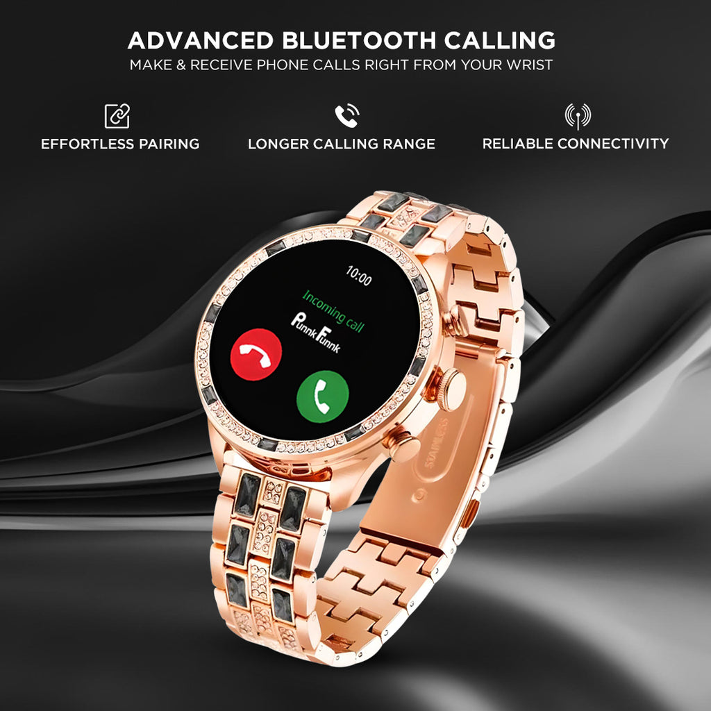 Melbon GEN 12 Smart Watch Bluetooth Calling, 1.3" AMOLED Display Smartwatch for Women & Girls-Grey