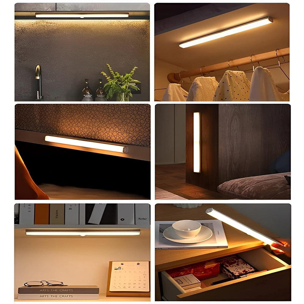 Melbon 20 LED, 30 CM Motion Sensor, Rechargable Battery Lightin Stick Smart LED Lights