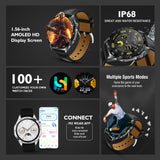Melbon GM1 Smartwatch with 5.2 Bluetooth Calling, 1.56" AMOLED Display, Smart Watch for Men & Women