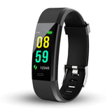 PunnkFunnk D115 Smart Band for Men & Women-Black