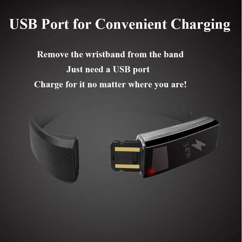 PunnkFunnk D115 Smart Band for Men & Women-Black