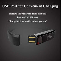 PunnkFunnk D115 Smart Band for Men & Women-Black