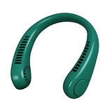 Melbon Portable Neck Fan, Hands Free Bladeless Fan, 4000 mAh Battery Operated USB Rechargeable Wearable Neck Fan, Headphone Design Personal Cooling Fan, 3 Speeds