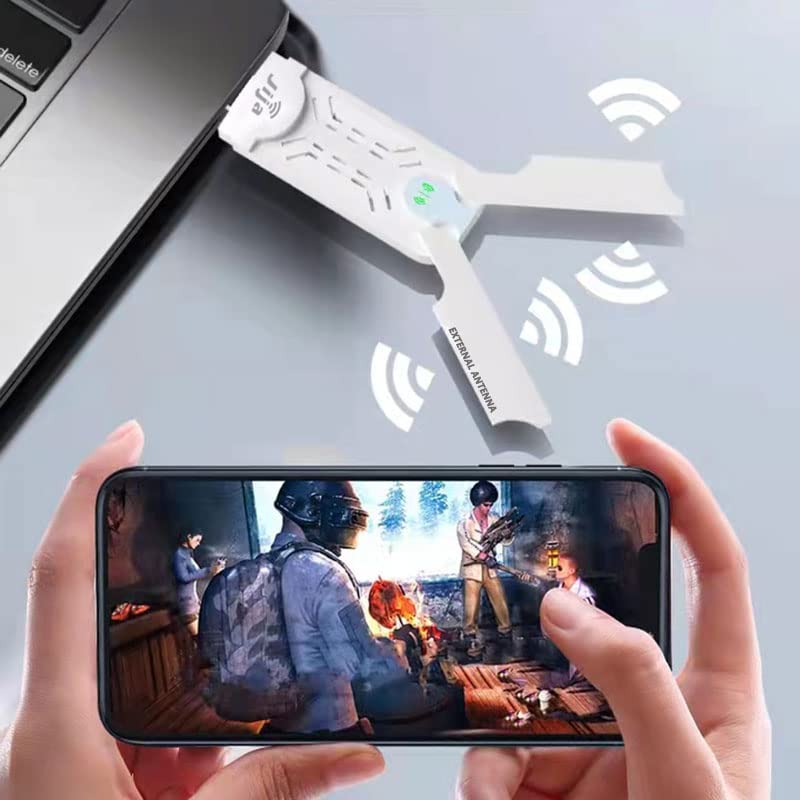 PunnkFunnk 4G LTE WiFi USB Dongle Stick with All SIM Network Support, Plug & Play 4G Data Card with up to 150Mbps DL/50Mbps UL-(with Double External Antennas)