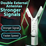 PunnkFunnk 4G LTE WiFi USB Dongle Stick with All SIM Network Support, Plug & Play 4G Data Card with up to 150Mbps DL/50Mbps UL-(with Double External Antennas)