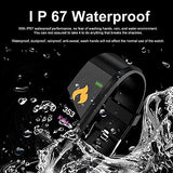 PunnkFunnk D115 Smart Band for Men & Women-Black