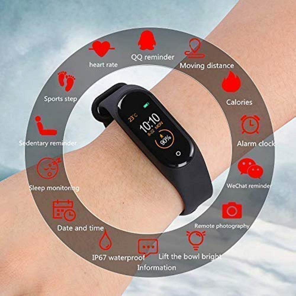 PunnkFunnk M4 Smart Band for Men & Women