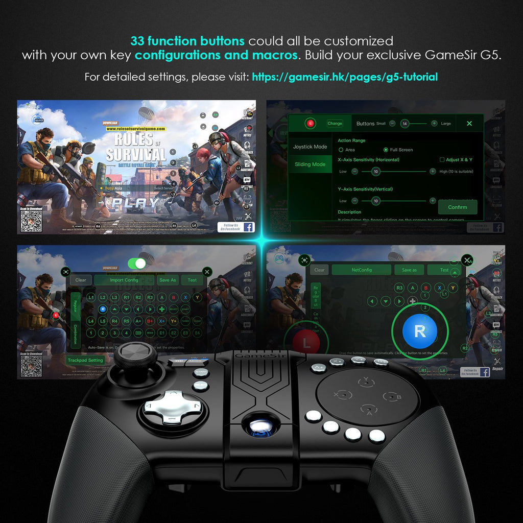 GameSir G5 Bluetooth Mobile Gaming Controller