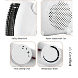 MELBON 2000 Watts Room Heater with Adjustable Thermostat (ISI certified, White color, Ideal for small to medium room/area), White