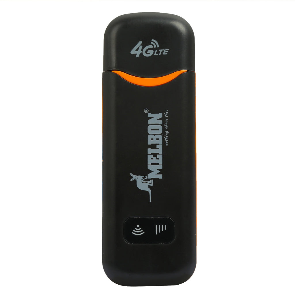 Melbon 4G LTE Wireless USB Dongle Stick with All SIM Network Support-Black